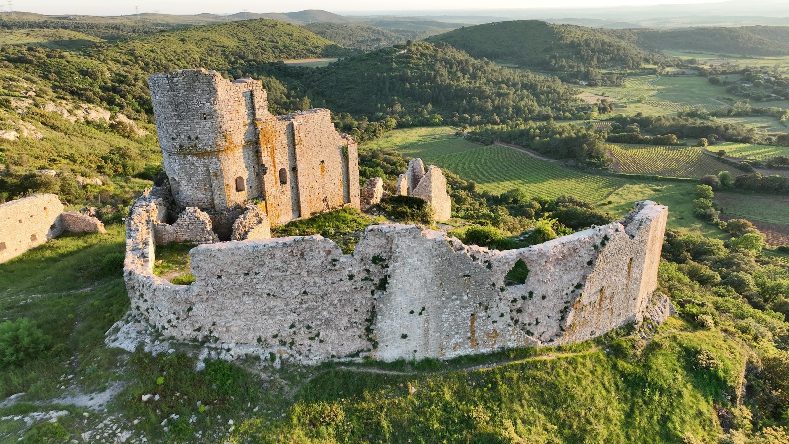 chateau aumelas, prise de vue